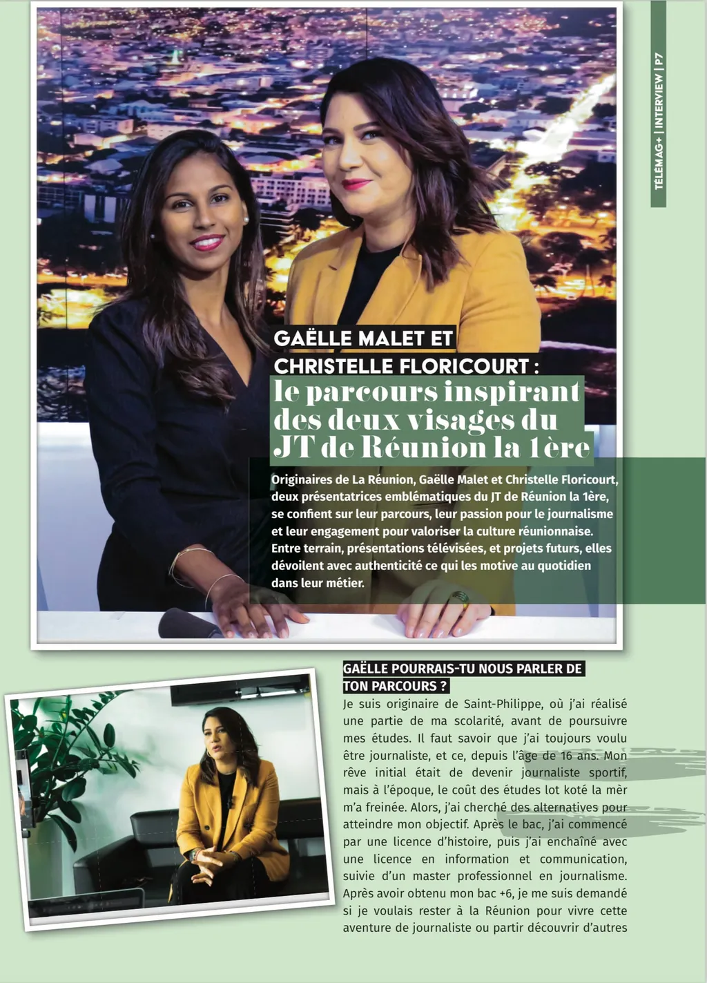 Gaëlle Malet & Christelle Floricourt — les deux visages du JT