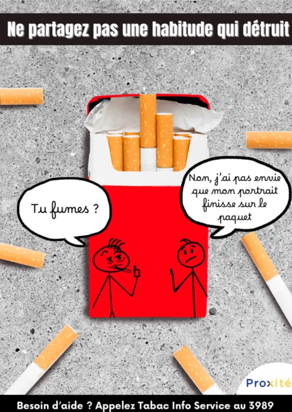Affiche de prévention — cigarette