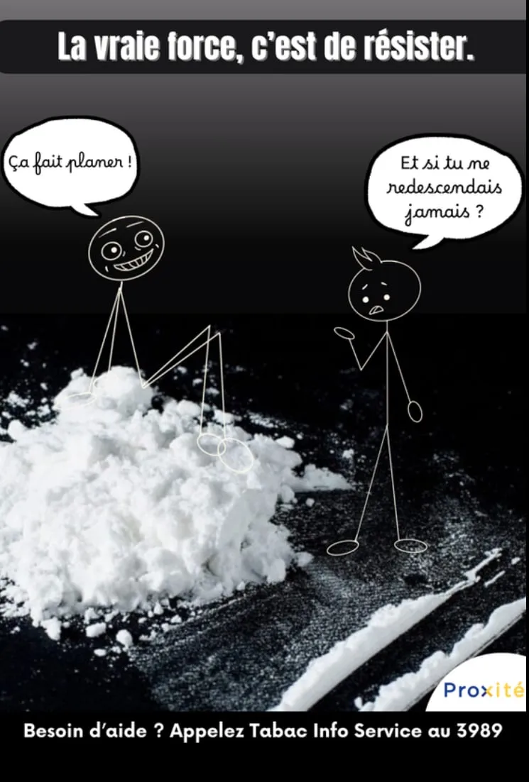 Affiche de prévention — drogue