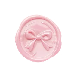 Sceau de cire rose