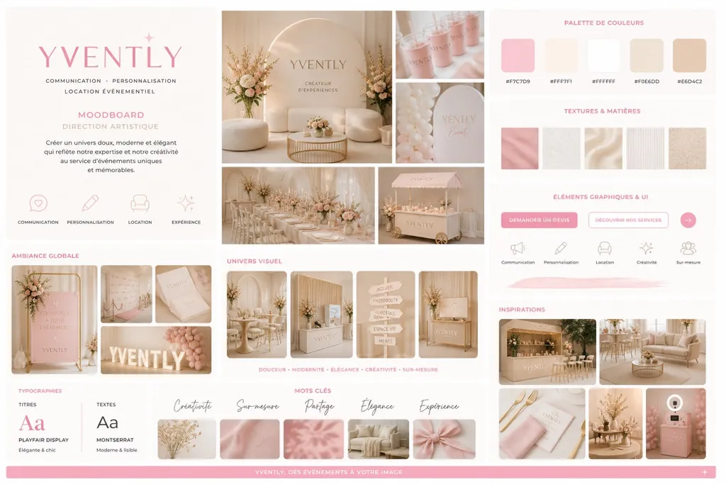 Moodboard — direction artistique du site